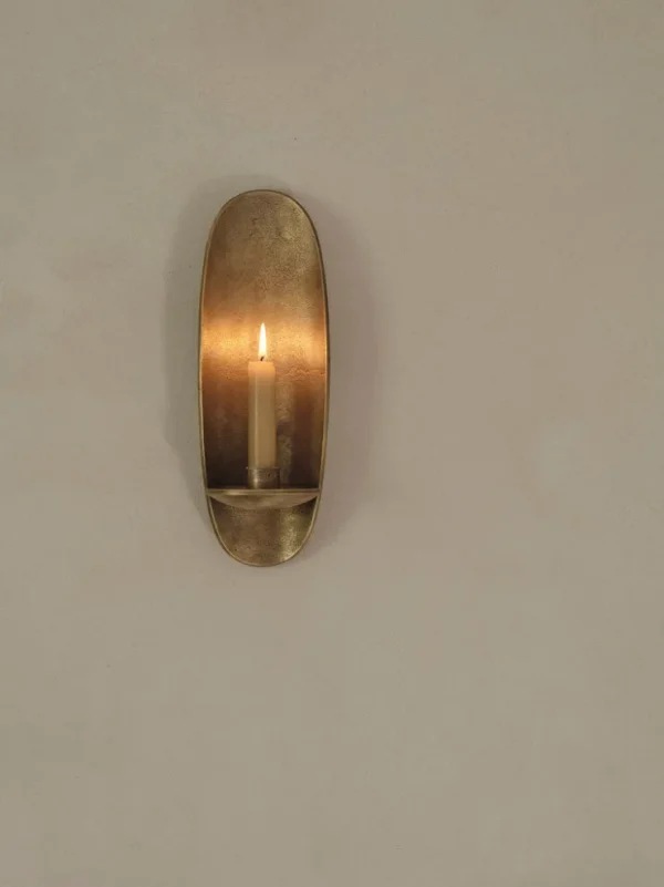 Candleholders<ferm LIVING Agapé Wall Candle Holder - Finish Brass