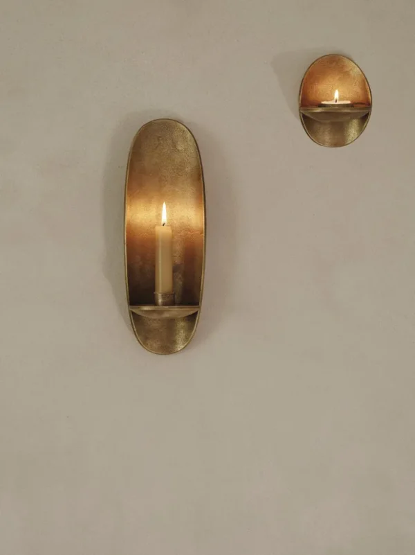 Candleholders<ferm LIVING Agapé Wall Tealight Holder - Finish Brass