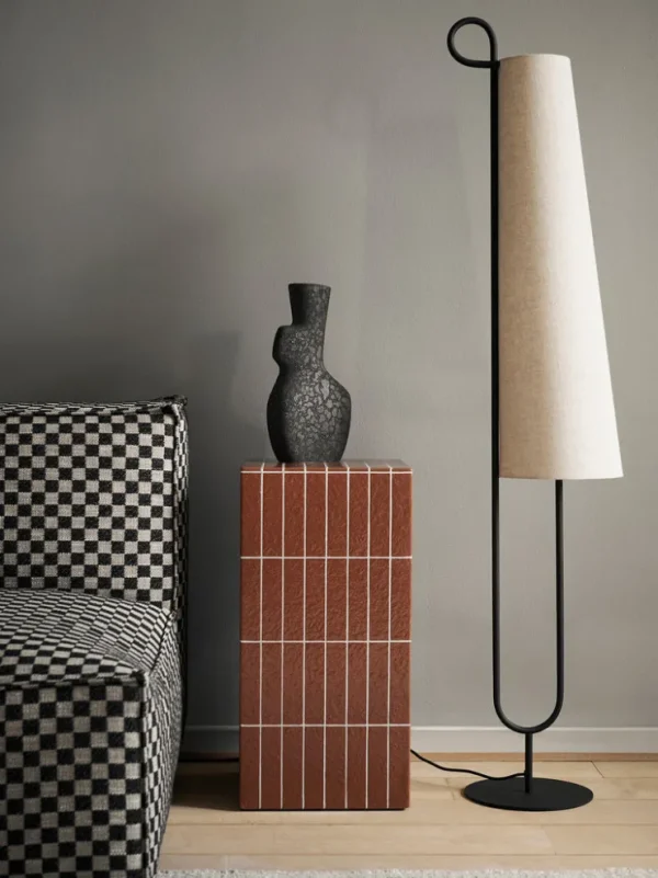 Floor Lamps<ferm LIVING Ancora Floor Lamp - /Natural - UL Black