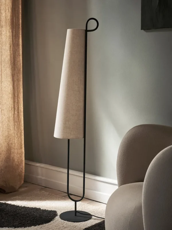 Floor Lamps<ferm LIVING Ancora Floor Lamp - /Natural - UL Black