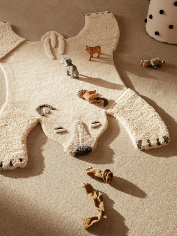 Rugs<ferm LIVING Animal Tufted Rug - Polar Bear