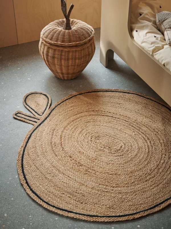 Rugs<ferm LIVING Apple Braided Jute Rug - Natural