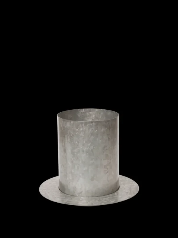 Plant Pots<ferm LIVING Auran Pot - Galvanized - Medium Grey