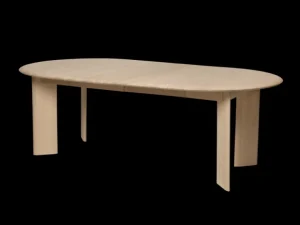 Tables<ferm LIVING Bevel Table - Extendable x 2 - White Oiled Beech