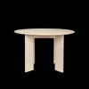 Tables<ferm LIVING Bevel Table - Round Ø117 - White Oiled Beech