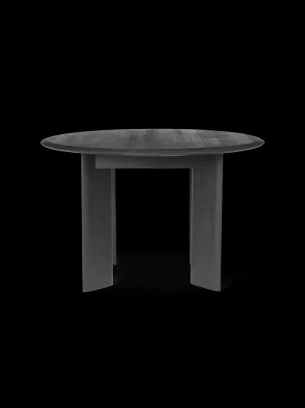 Tables<ferm LIVING Bevel Table - Round - Oiled Oak Black