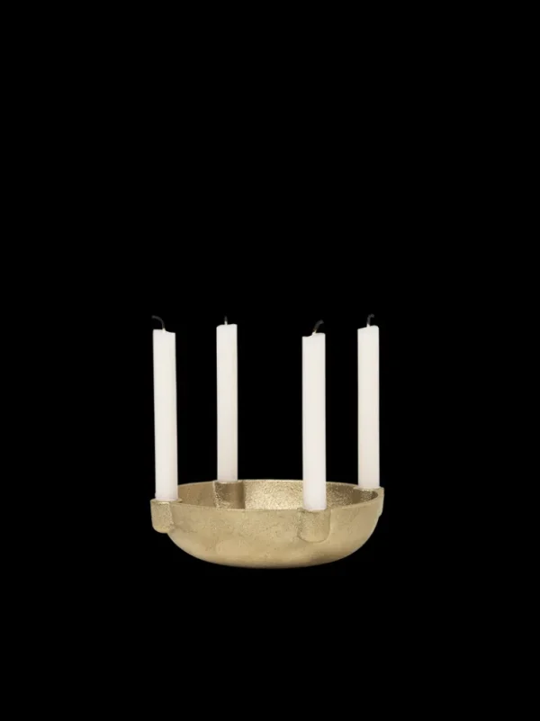 Candleholders<ferm LIVING Bowl Candle Holder - Small - Brass