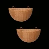 Storage And Shelves<ferm LIVING Braided Wall Pockets - Set of 2 - Natural