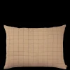 Cushions<ferm LIVING Brown Cotton Cushion Large - Grid