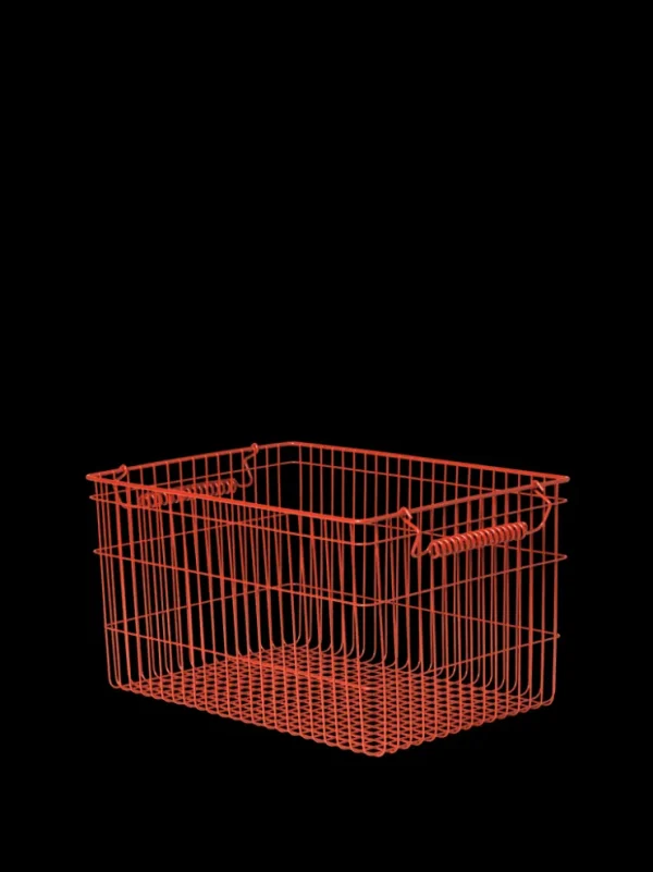 Accessories | Bags And Baskets<ferm LIVING Cala Stackable Baskets - Set of 2 - Poppy Red