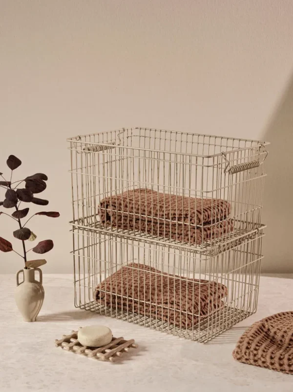 Accessories | Bags And Baskets<ferm LIVING Cala Stackable Baskets - Set of 2 - Cashmere