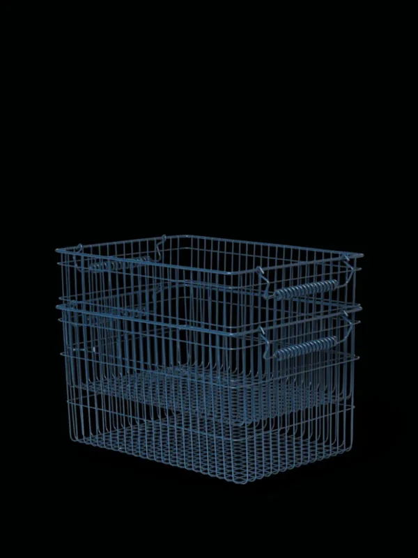 Accessories | Bags And Baskets<ferm LIVING Cala Stackable Baskets - Set of 2 - Dark Blue