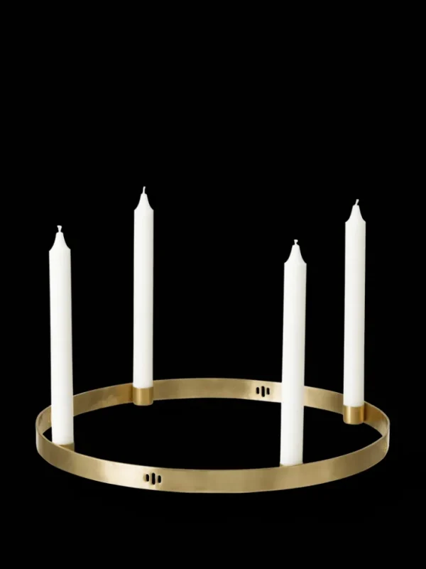 Candleholders<ferm LIVING Candle Holder Circle - Large - Brass