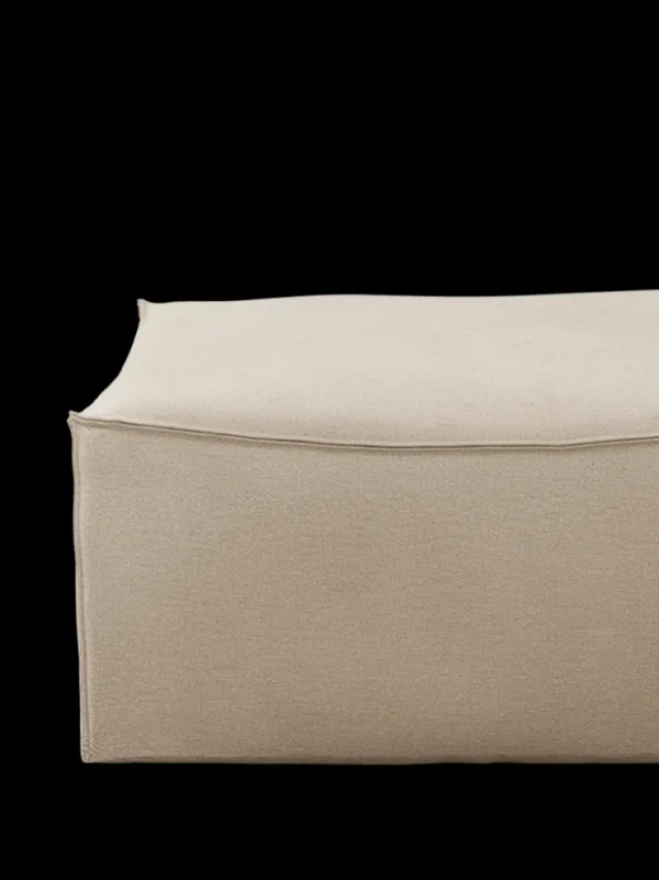 Catena | Lounge Chairs And Poufs<ferm LIVING Catena Pouf Square S500 Rich Linen - - US Natural