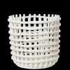 Plant Pots<ferm LIVING Ceramic Basket - XL - Off-White