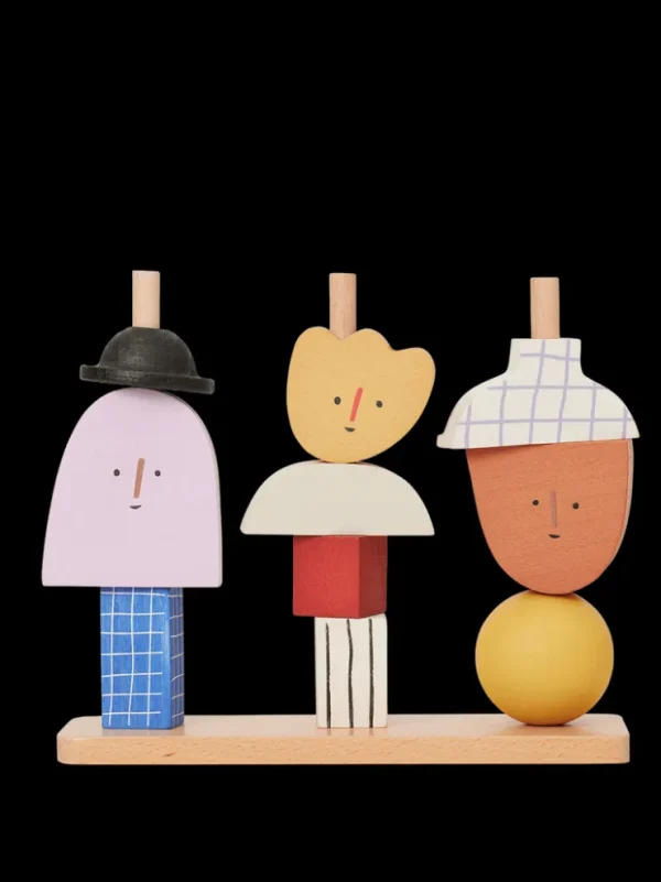 Toys<ferm LIVING Character Stacking Blocks Multi