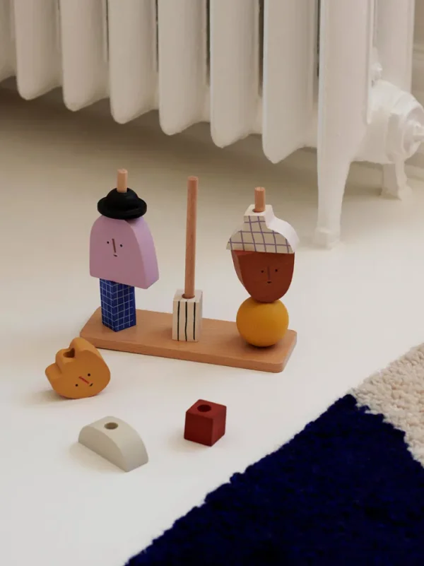 Toys<ferm LIVING Character Stacking Blocks Multi