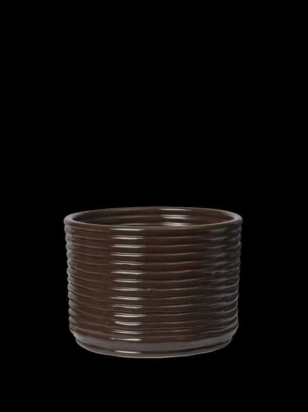 Plant Pots<ferm LIVING Corduroy Pot - Carob Brown