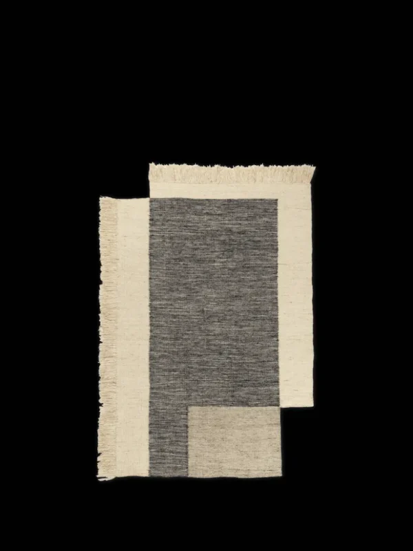 Rectangular Rugs<ferm LIVING Counter Rug - /Off-white - 140 x 200 cm Charcoal