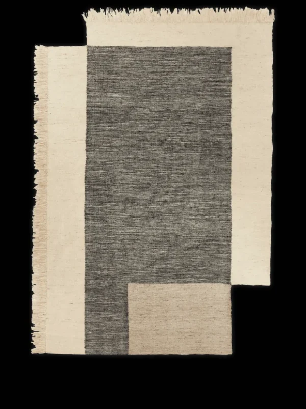 Rectangular Rugs<ferm LIVING Counter Rug - /Off-white - 140 x 200 cm Charcoal