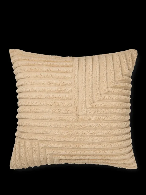 Cushions<ferm LIVING Crease Wool Cushion - Large - Light Sand