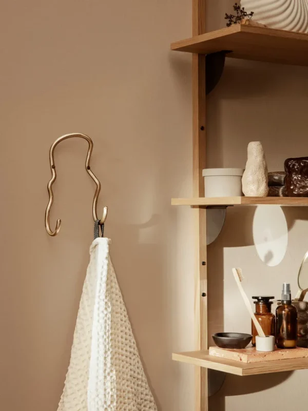 Hooks And Holders<ferm LIVING Curvature Double Hook - Brass