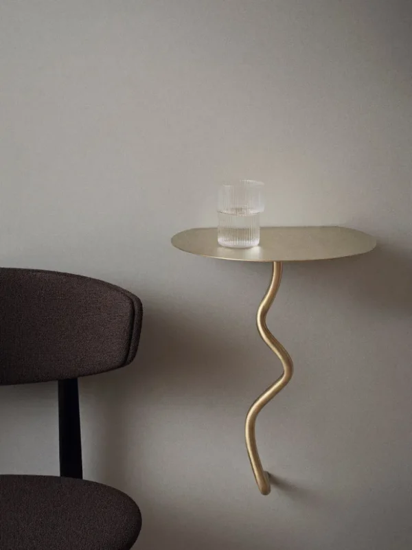 Storage And Shelves | Tables<ferm LIVING Curvature Wall Table - Brass