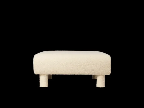 Dase | Lounge Chairs And Poufs<ferm LIVING Dase Ottoman Nordic Bouclé - - US Off-White