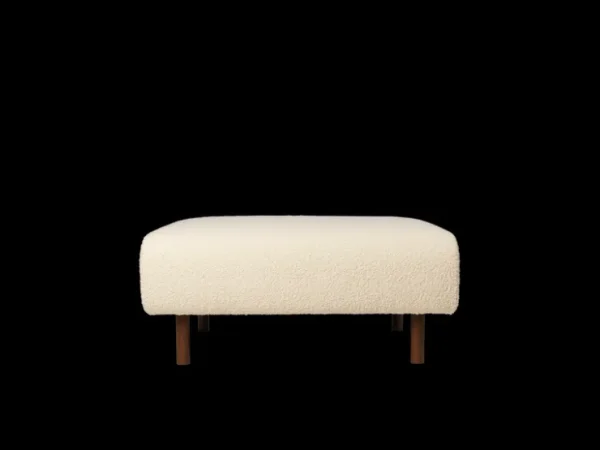 Dase | Lounge Chairs And Poufs<ferm LIVING Dase Ottoman Nordic Bouclé - - US Off-White