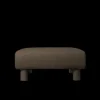 Dase | Lounge Chairs And Poufs<ferm LIVING Dase Ottoman Soft Bouclé - - US Dark Brown