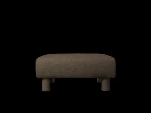 Dase | Lounge Chairs And Poufs<ferm LIVING Dase Ottoman Soft Bouclé - - US Dark Brown