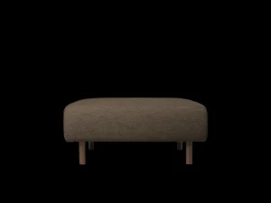 Dase | Lounge Chairs And Poufs<ferm LIVING Dase Ottoman Soft Bouclé - - US Dark Brown