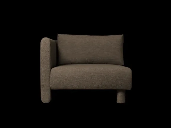 Dase | Sofas And Daybeds<ferm LIVING Dase Sofa Armrest Left Soft Bouclé - - US Dark Brown