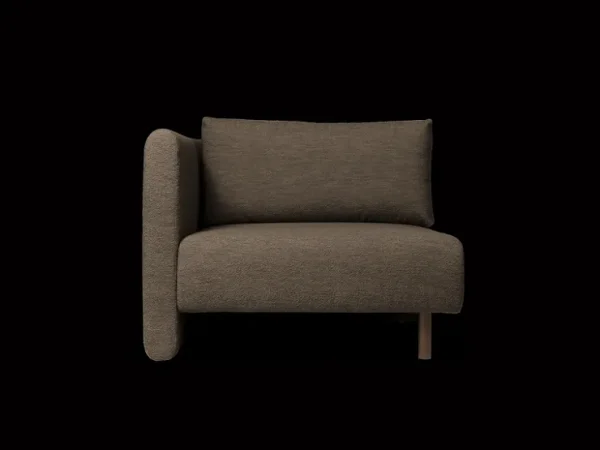 Dase | Sofas And Daybeds<ferm LIVING Dase Sofa Armrest Left Soft Bouclé - - US Dark Brown