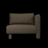 Dase | Sofas And Daybeds<ferm LIVING Dase Sofa Armrest Right Soft Bouclé - - US Dark Brown