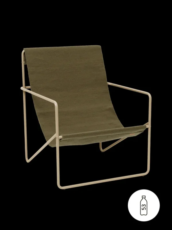 Outdoor Seating | Chairs And Benches<ferm LIVING Desert Lounge Chair - Cashmere/ Olive