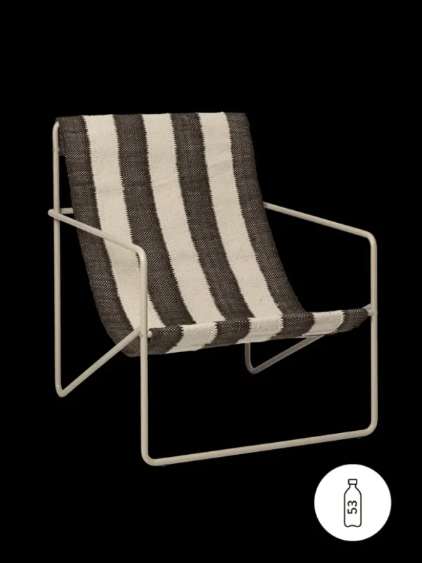 Outdoor Seating | Chairs And Benches<ferm LIVING Desert Lounge Chair - Cashmere/Off-white/ Chocolate