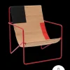 Outdoor Seating | Chairs And Benches<ferm LIVING Desert Lounge Chair - Poppy Red/ Block