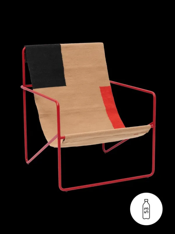 Outdoor Seating | Chairs And Benches<ferm LIVING Desert Lounge Chair - Poppy Red/ Block