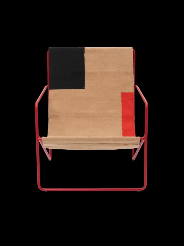 Outdoor Seating | Chairs And Benches<ferm LIVING Desert Lounge Chair - Poppy Red/ Block