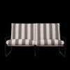 Outdoor Seating | Outdoor Furniture<ferm LIVING Desert 2-seater - Stripe - Black/ Chocolate