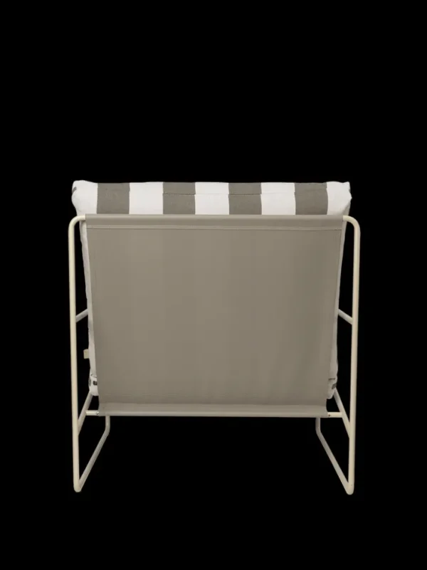 Outdoor Seating | Outdoor Furniture<ferm LIVING Desert 1-seater - Stripe - Cashmere/ Chocolate