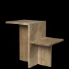 Tables<ferm LIVING Distinct Side Table - Travertine Dark Brown