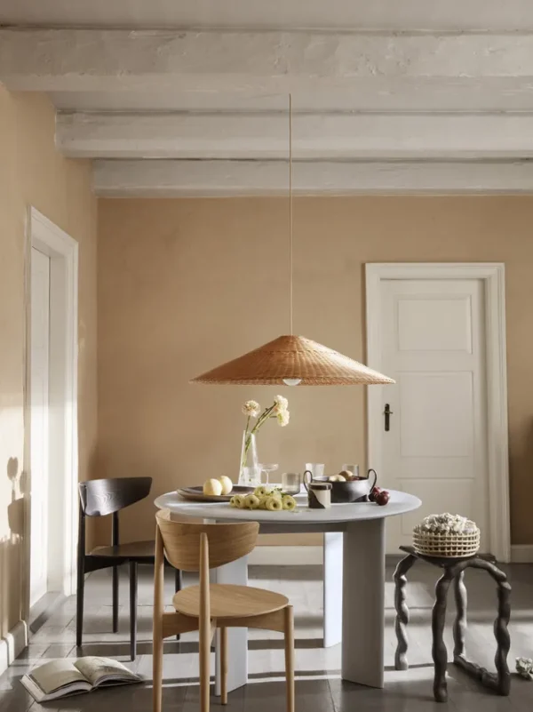 Pendant Lamps<ferm LIVING Dou Lampshade - Ø90 - Natural