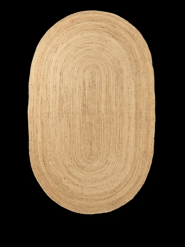 Round Rugs<ferm LIVING Eternal Oval Jute Rug - - 140 x 240 cm Natural