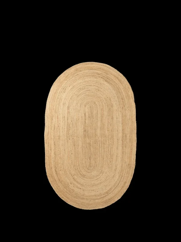 Round Rugs<ferm LIVING Eternal Oval Jute Rug - - 140 x 240 cm Natural