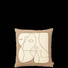 Cushions<ferm LIVING Figure Cushion - /Off-White Dark Taupe