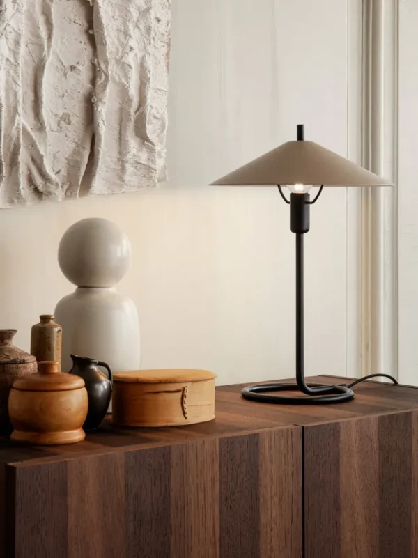 Table Lamps<ferm LIVING Filo Table Lamp - /Cashmere - UL Black