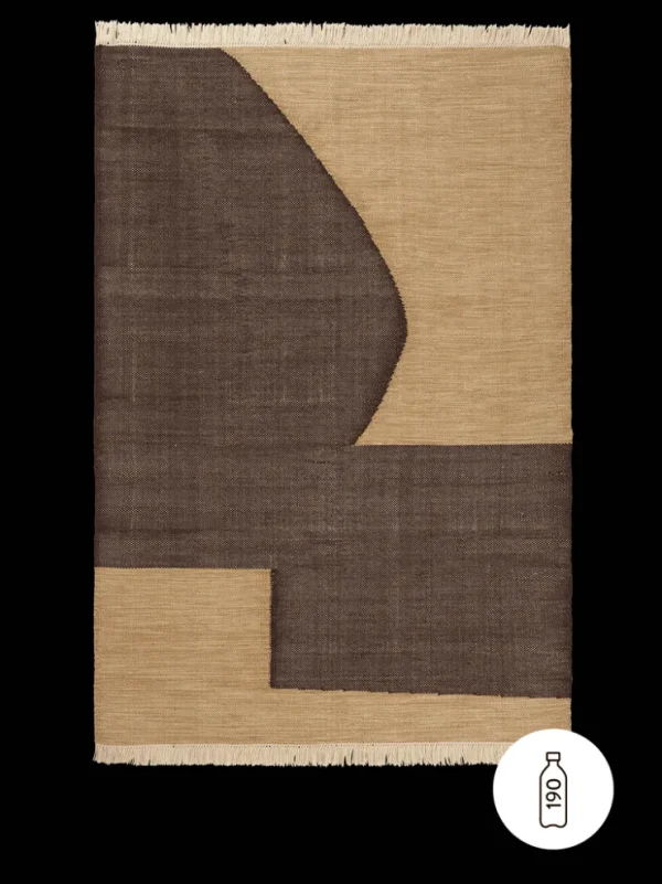 Outdoor Textiles | Rectangular Rugs<ferm LIVING Forene Rug - Tan/ - 80 x 140 cm Chocolate