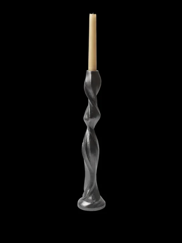 Candleholders<ferm LIVING Gale Candle Holder - Large - ened Aluminium Black